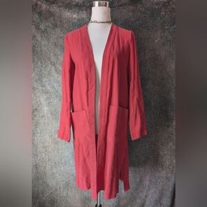 Italian Lightweight Longline Blazer | Made in Italy | Minimalist Layering Coat